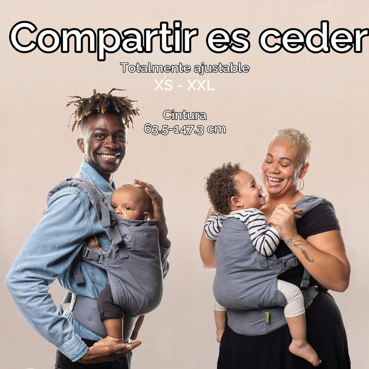 Mochila Evolutiva Portabebé Boba X (Grey)