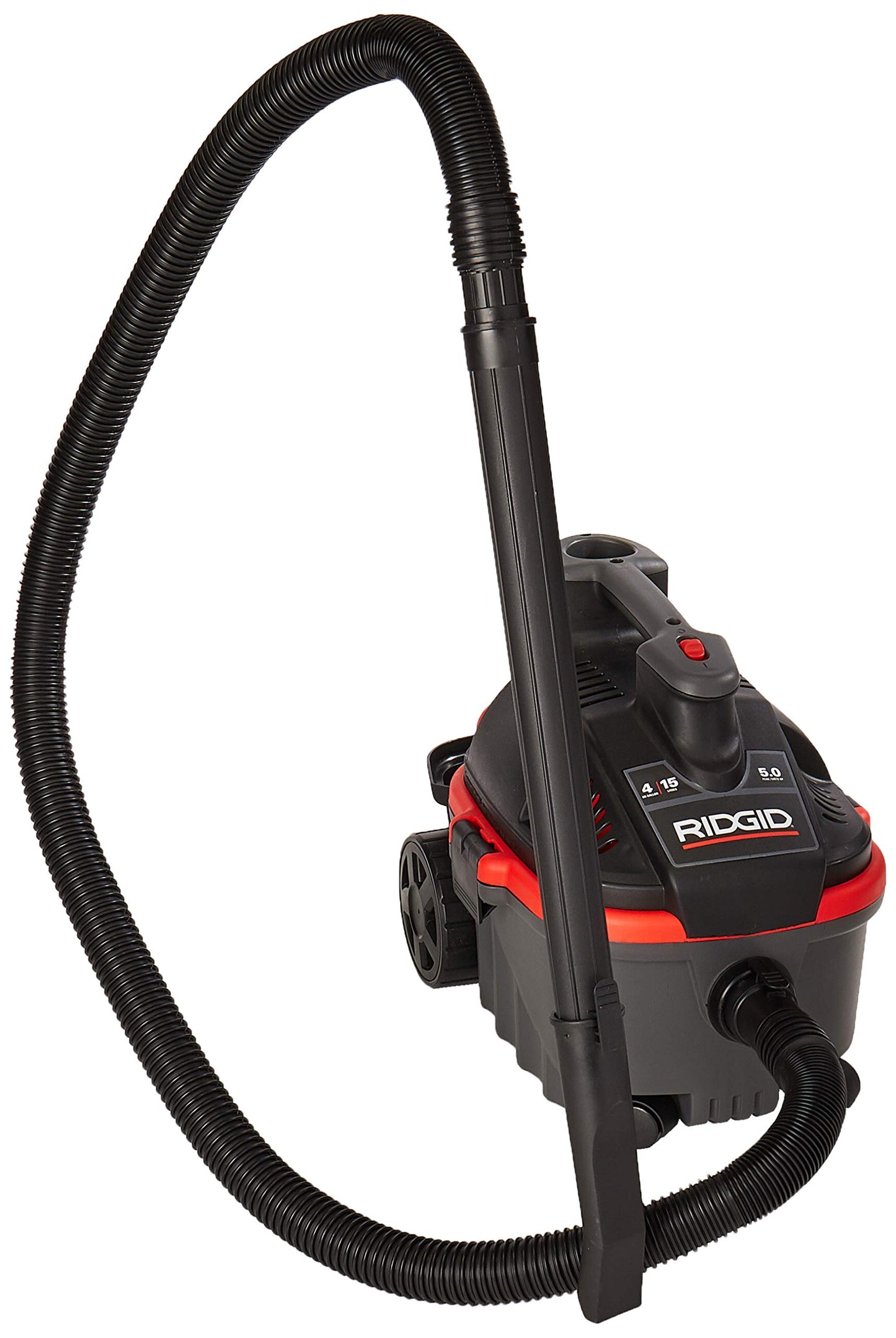 Aspiradora de Sólidos y Líquidos Ridgid Negro Rojo 5.0 HP 4 Galones
