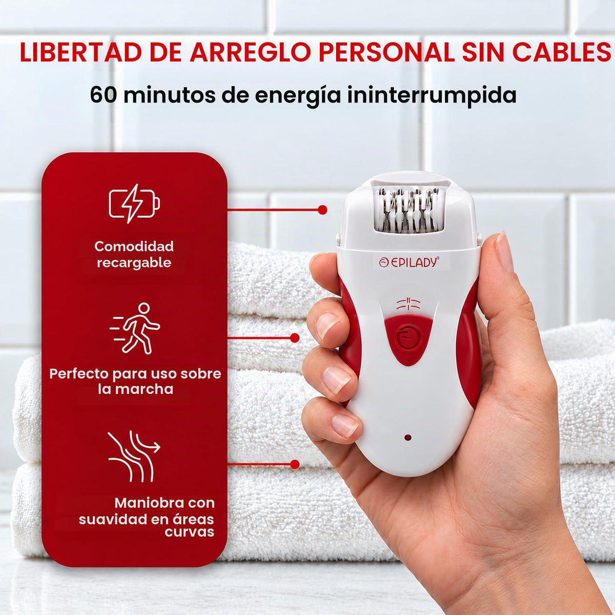Epilady EP-810-33A Legend 4 Full-Size Rechargeable Epilator