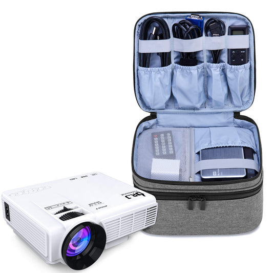 Bolsa de Transporte LUXJA Gris Compatible con Mini Proyector y Accesorios
