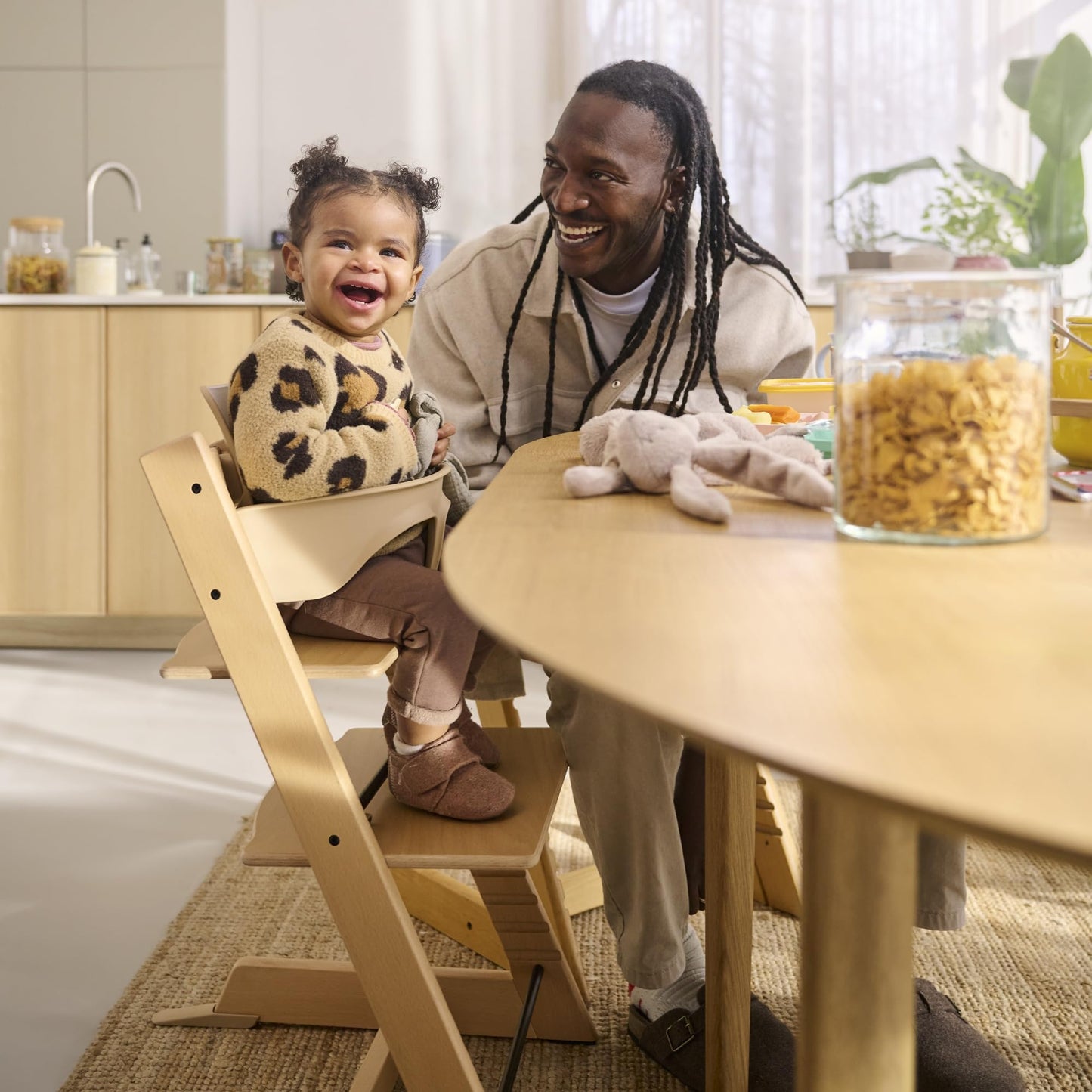 Tripp Trapp Baby Set 2 de Stokke, Edad 6-36 meses - Convierta la silla Tripp Trapp en una cómoda trona (Black)