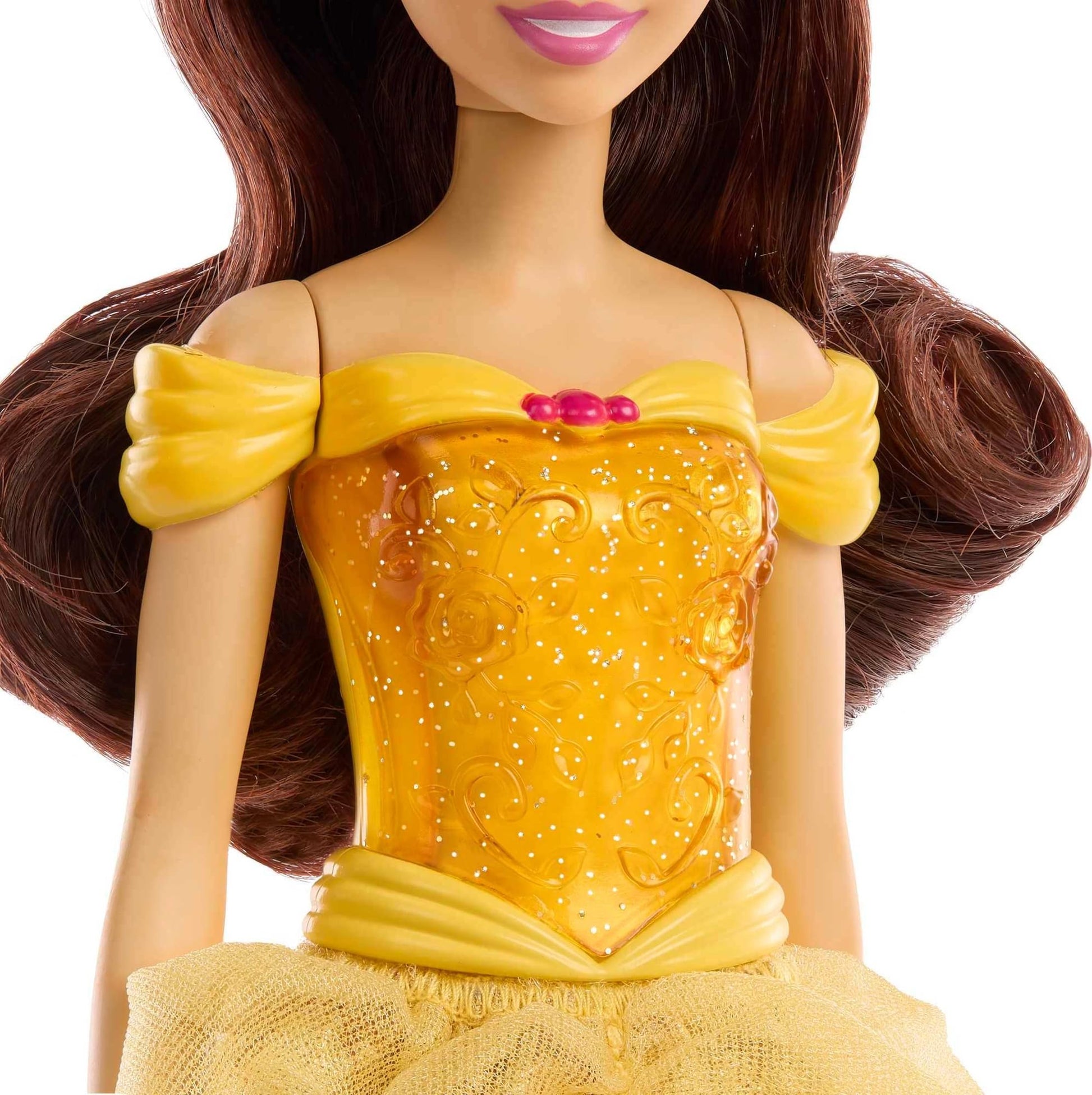 Muñeca Princesa Bella Mattel Disney Princess Amarilla Inspirada en La Bella y la Bestia