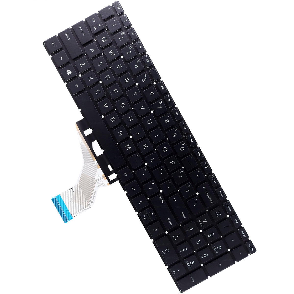 Teclado Deal4GO Negro Repuesto para HP 15-DY 15-CS 15-EF 15-EC 17-by 17-BS 15s-DY 15s-DU 15-CX 17-CA 15-DA 250 255 256 258 G6