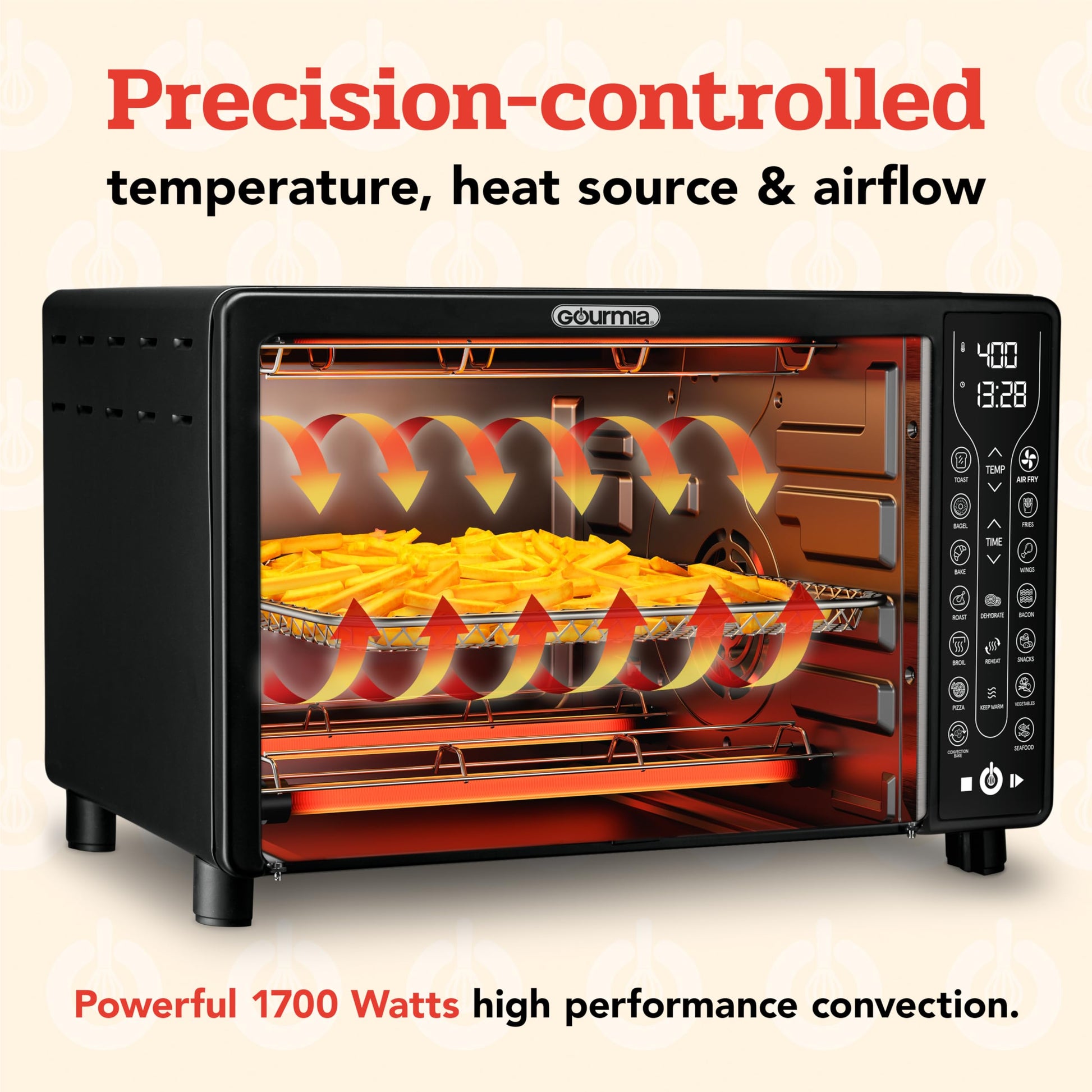 Digital Air Fryer Oven 6-Slice