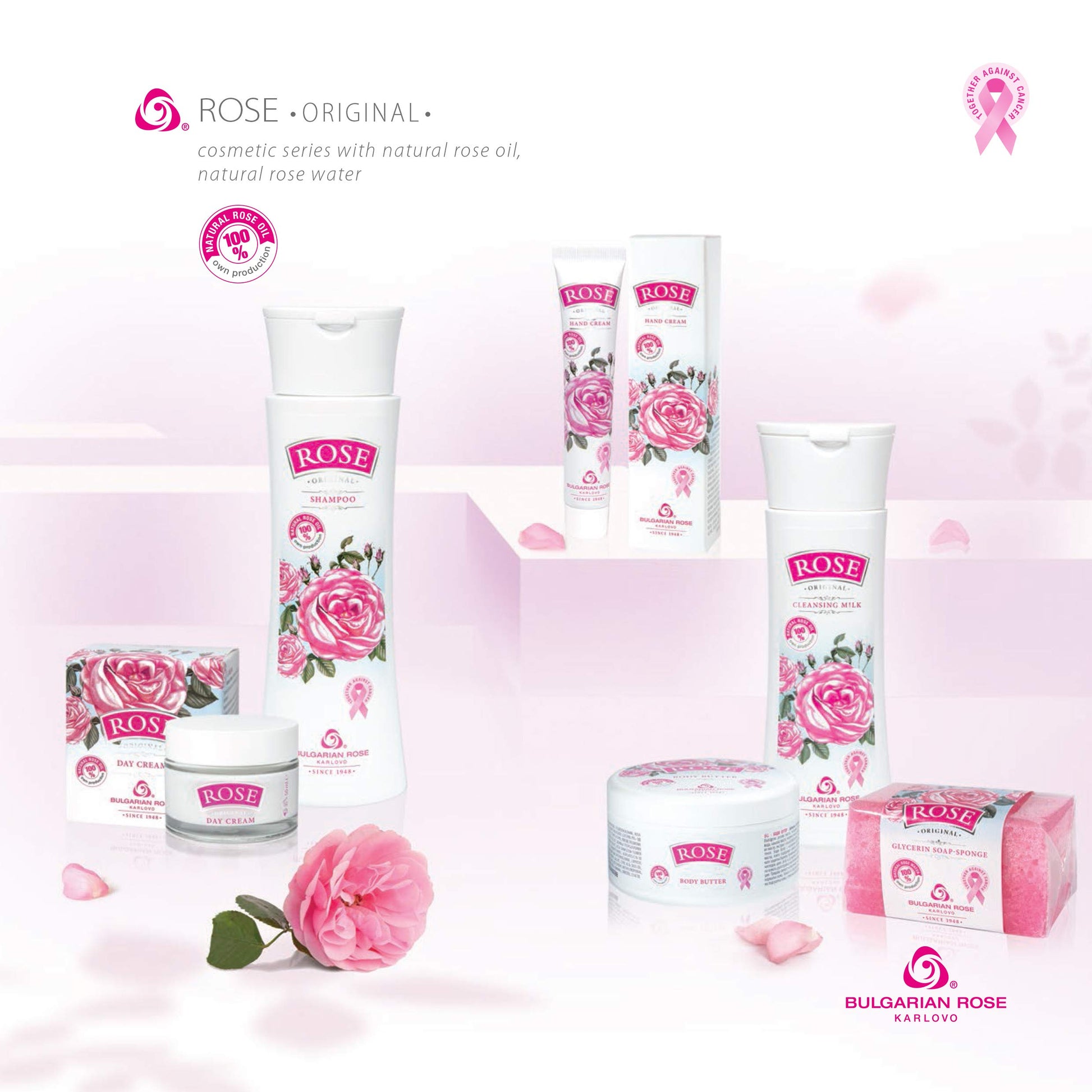 Crema de Día Natural de Rosas 100% Pura 50 ml - 1.7 oz - Belleza Orgánica y Revitalizante