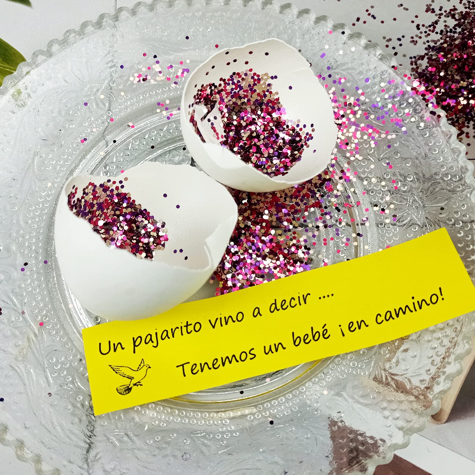 Anuncios de Embarazo 1DFAUL Sorpresa Divertidos con Huevo para Abuelos, Futuro Papá o Amigos