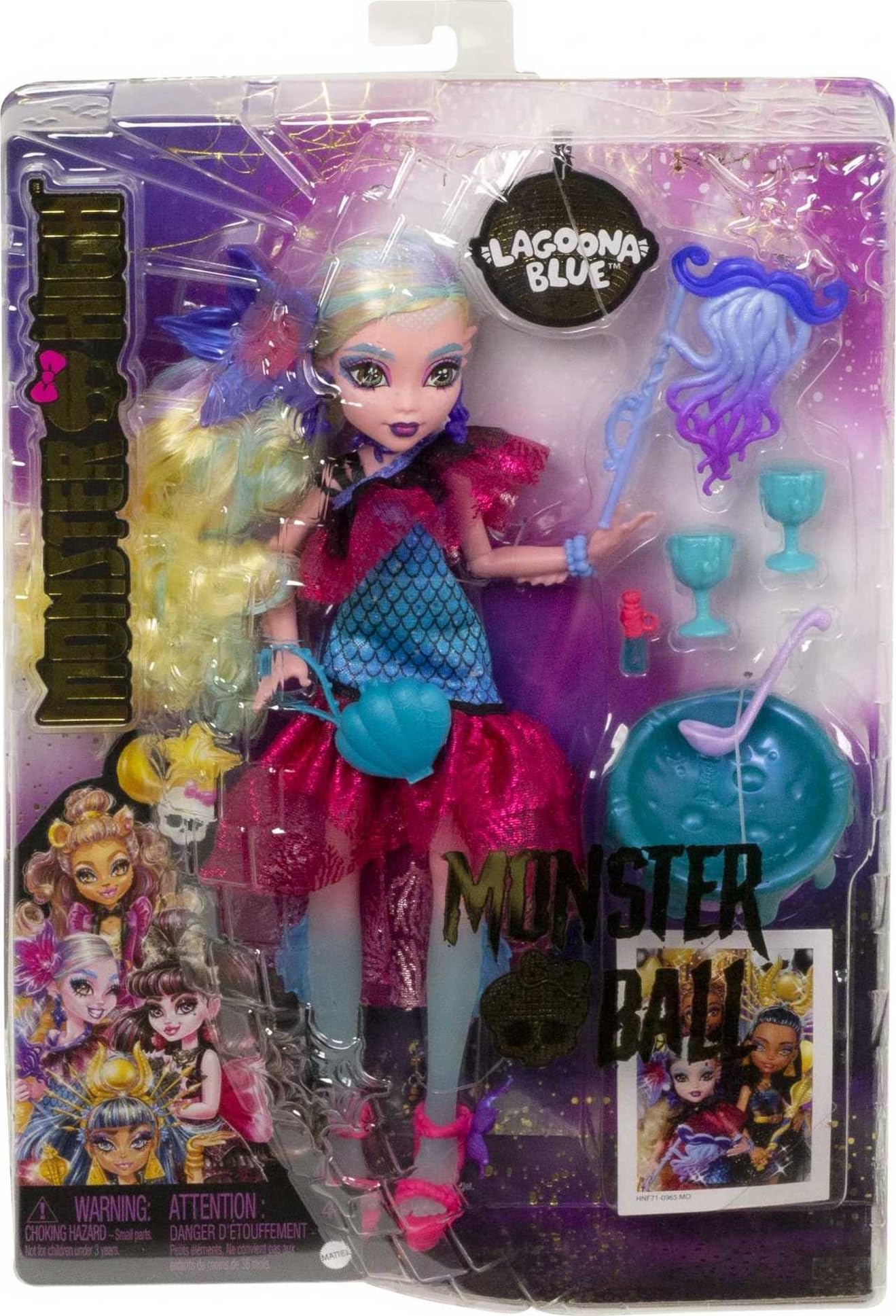 Muñeca Monster High Lagoona Fiesta Baile Monstruoso con Accesorios para Niñas