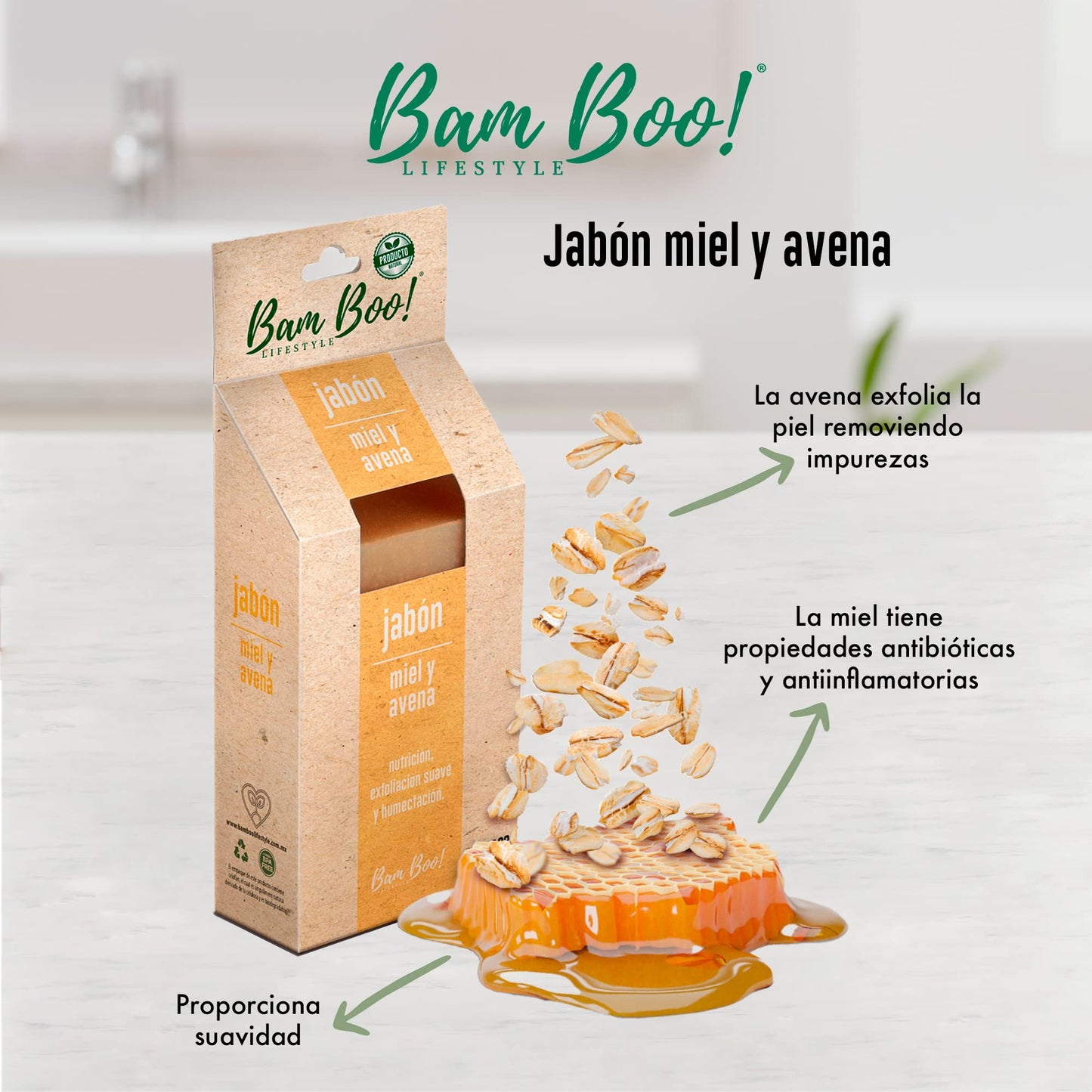 8 Pack Kit Mix de Jabones Artesanales Naturales 100 G Bam Boo! Lifestyle
