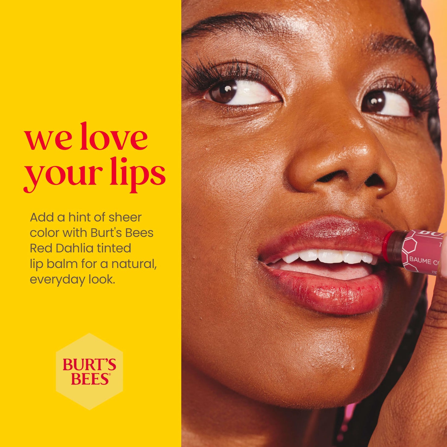 Burts Bees Tinted lip balm - red dahlia