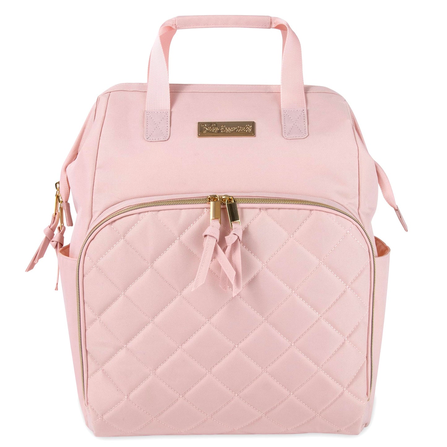 Baby Essentials - Mochila de pañales con marco principal súper enfriadora con cambiador, correas para carriola, compartimento aislado para botellas, Malva rosa, Mediano, Mochila para pañales