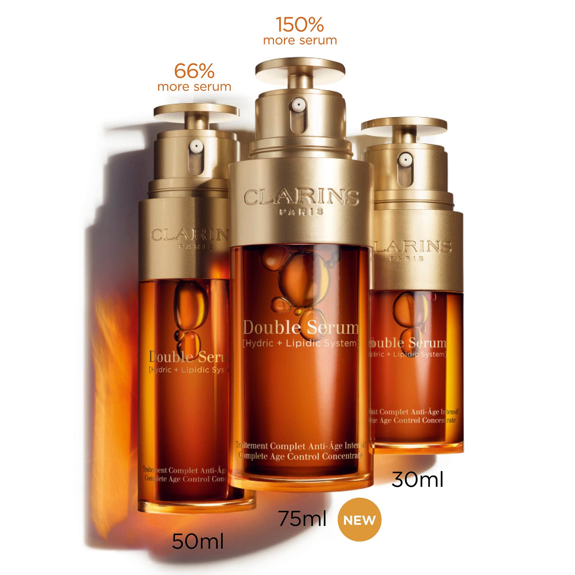 Clarins Clarins anti aging double serum complete age control concentrate 1.0 oz for women by clarins
