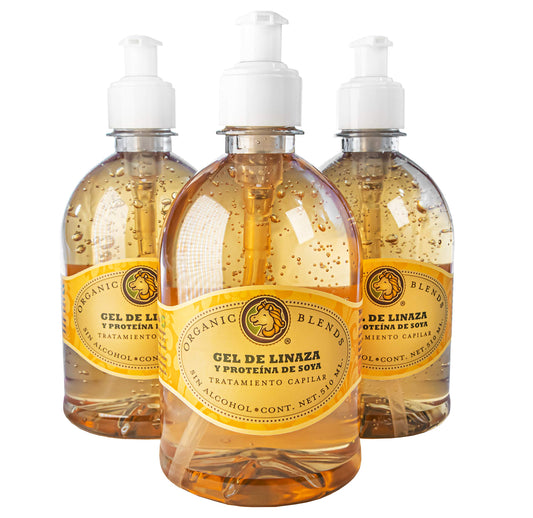 Recuren Plus Gel de Linaza (Kit de 3 Piezas de 510ml c/u)