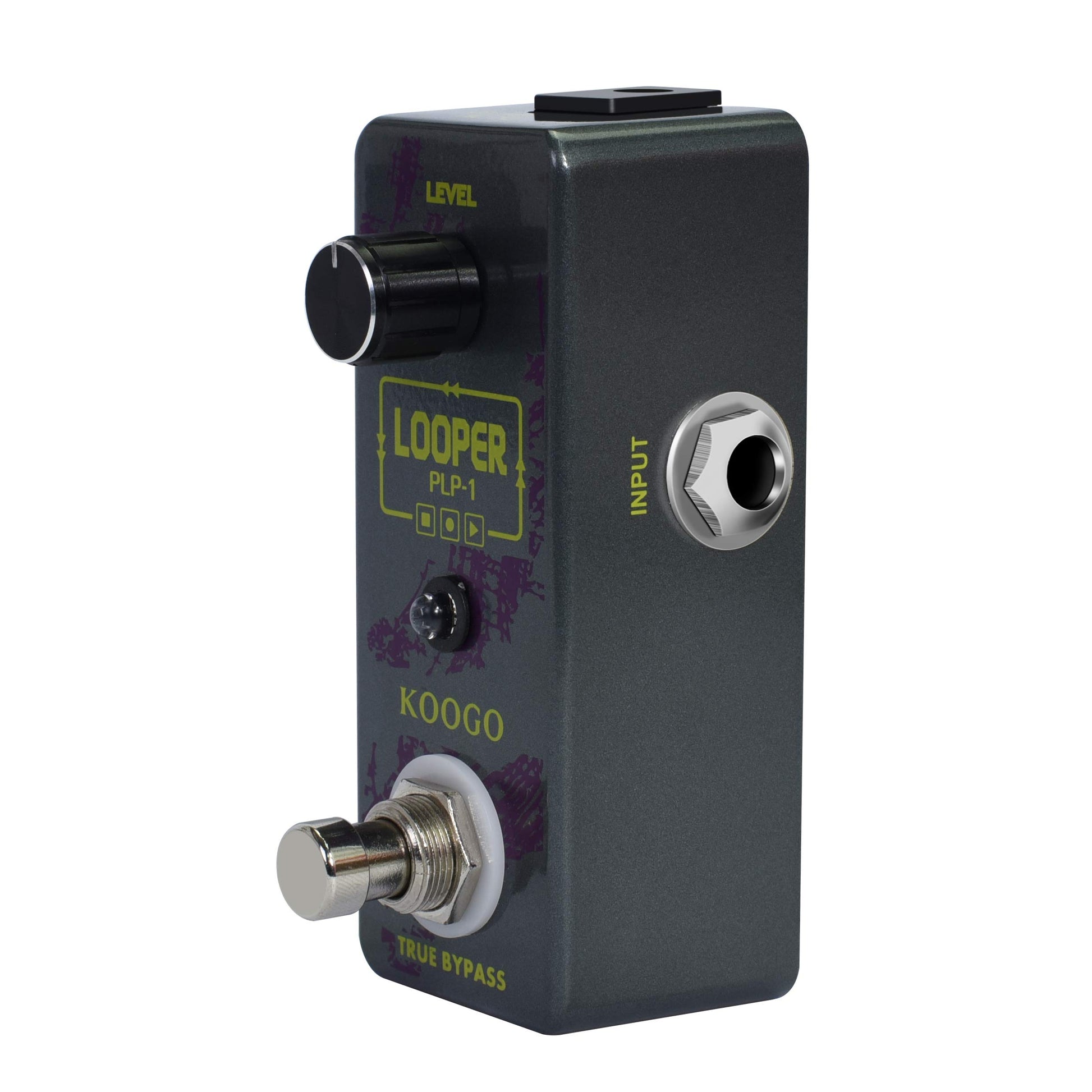 Koogo Looper Guitar Pedal Unlimited Overdubs 10 Minutes of Looping With USB to Import and Export Loop