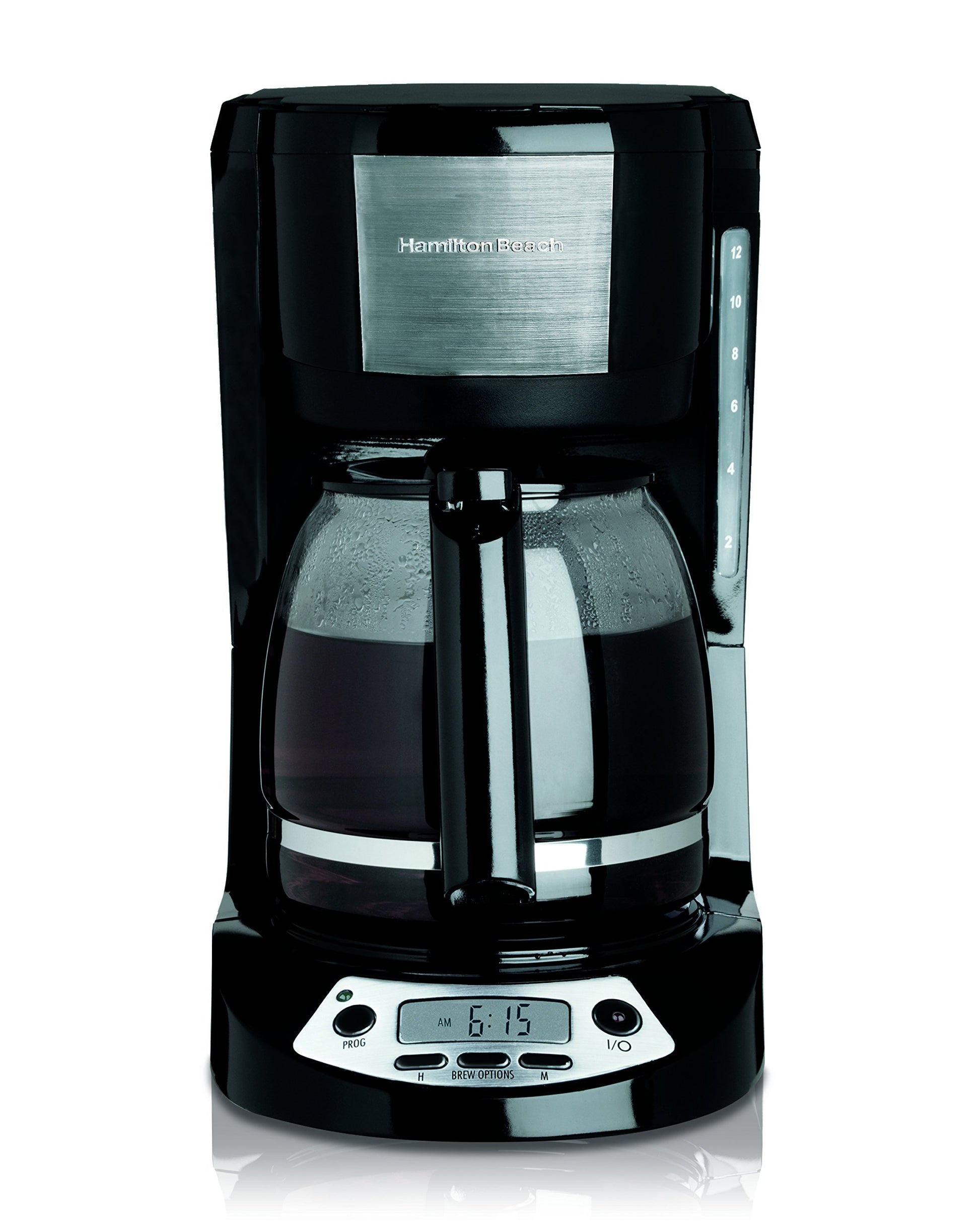 Hamilton Beach 49615 Cafetera Programable,12 Tazas, Negra