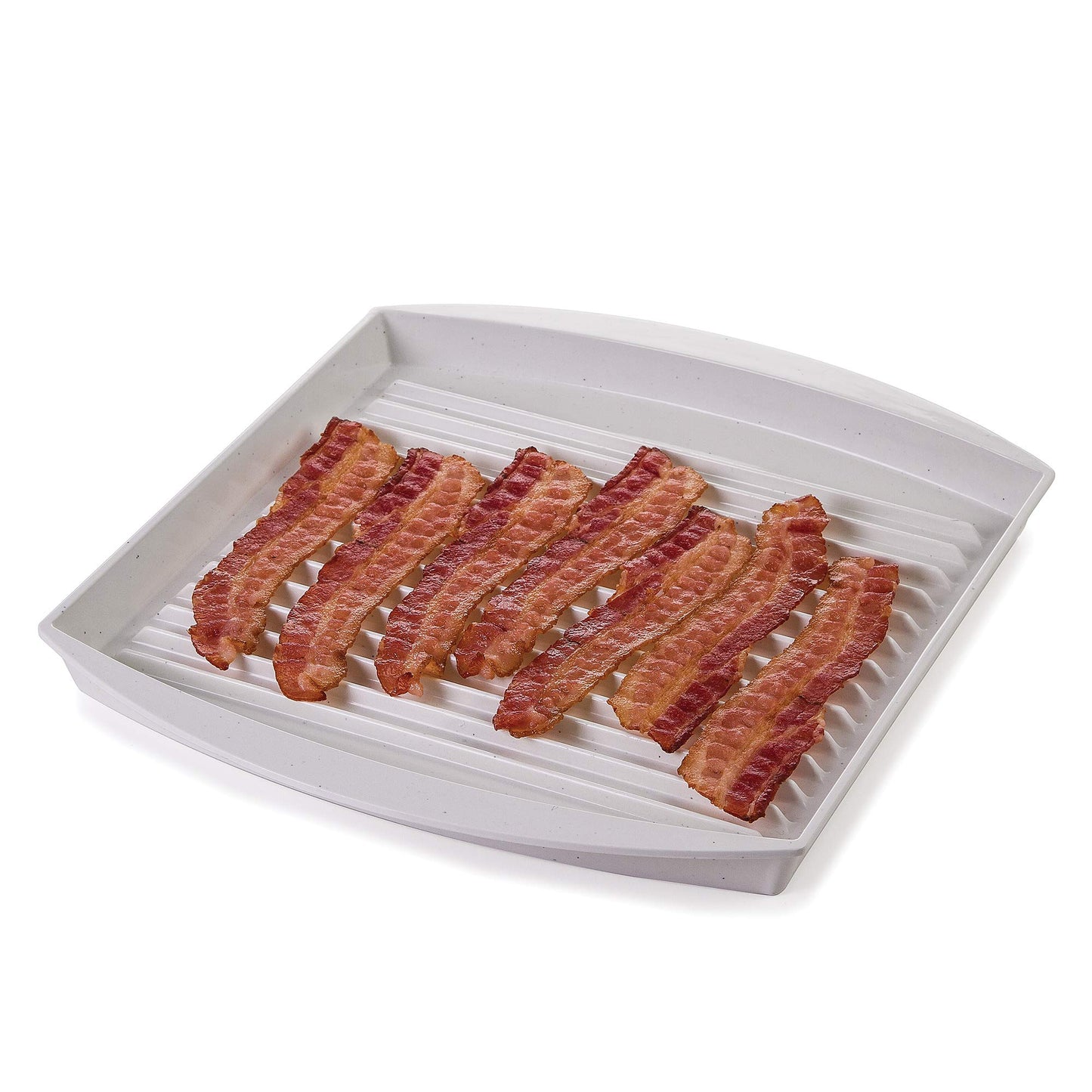 Asador de Tocino Progressive Prep Solutions Rojo con Tapa para Microondas