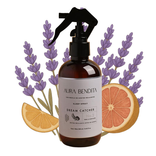 Spray Para Dormir Aura Bendita Lavanda y Mandarina Dreamcatcher