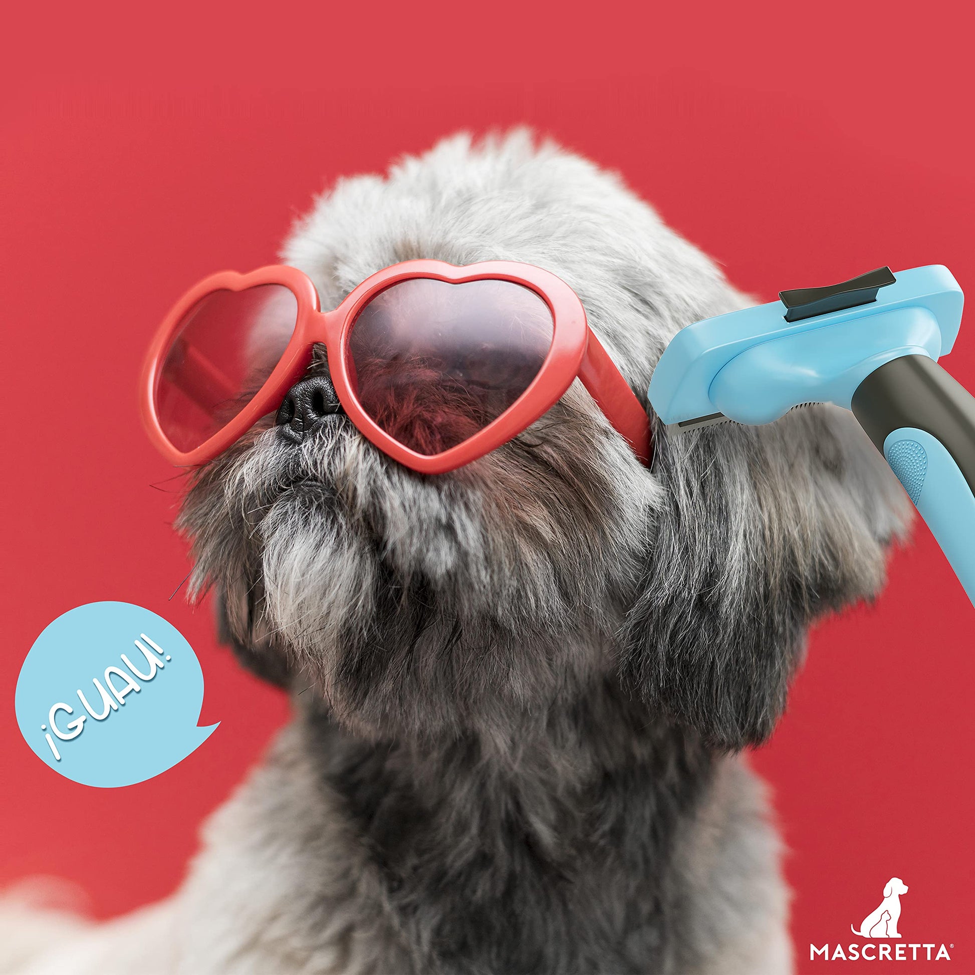 Deslanador MASCRETTA Azul con Diseño de Agarre Firme y Cómodo para Mascotas