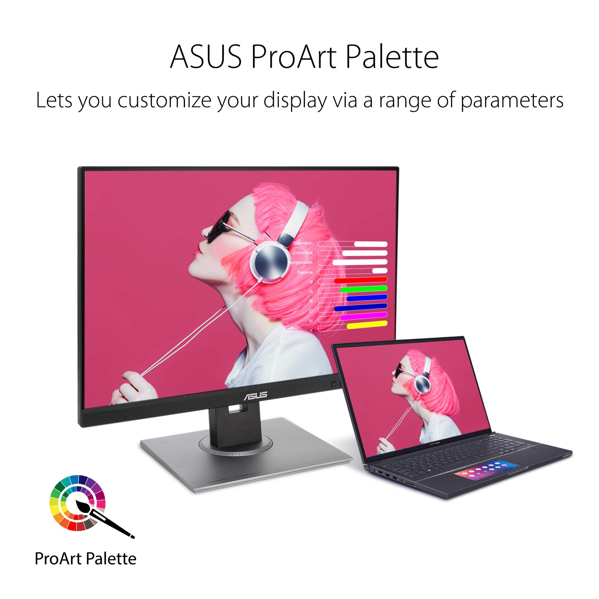 Asus Monitor profesional 24.1" ProArt PA278QV, animación, edición de vídeo y fotografía, IPS, 2K, precisión de color, precalibrado de fabrica para una precisión de color