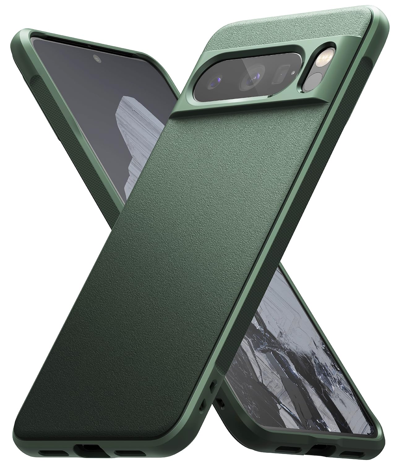 Funda Google Pixel 8 Pro Ringke Onyx Verde Oscuro Anti Huella y Antideslizante con Protección Adicional