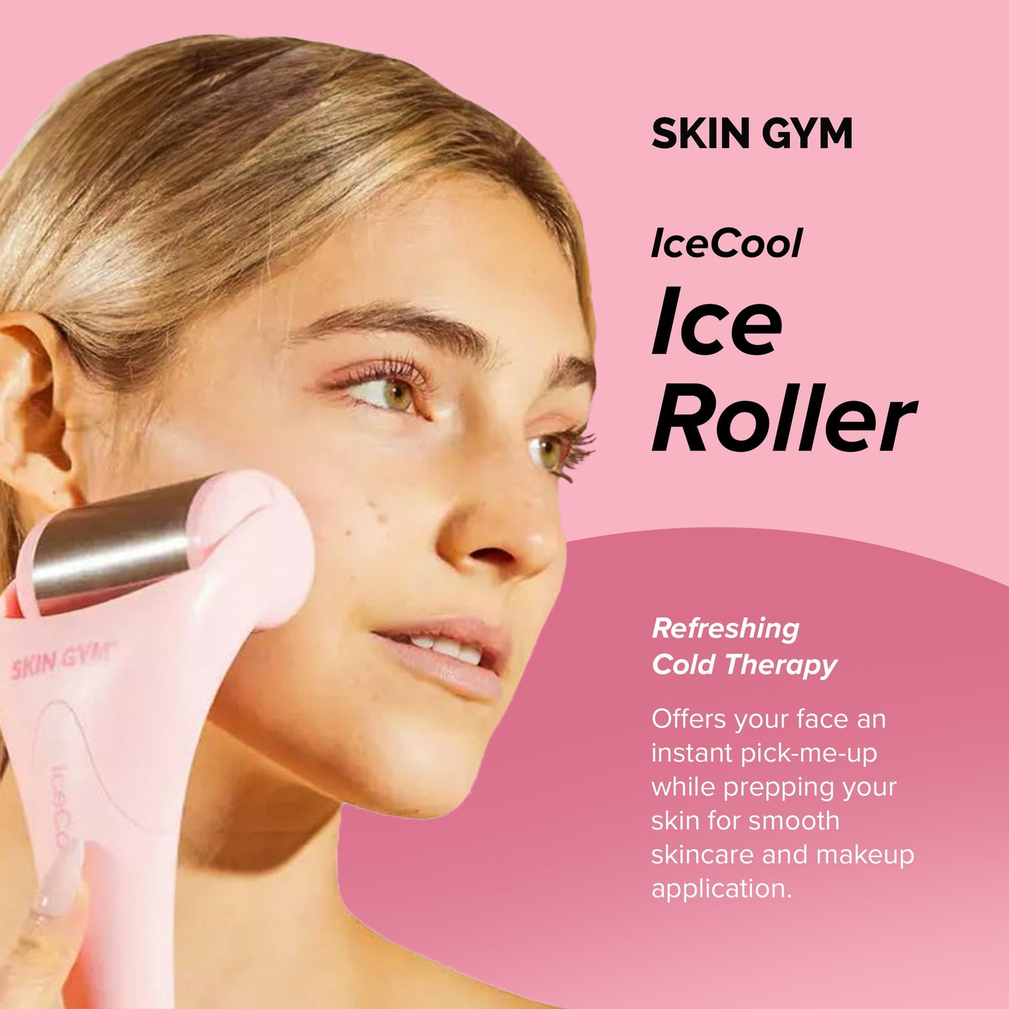 Skin Gym IceCoolie Facial Roller Massager for Wrinkles and Fine Lines Anti-Aging Face Lift Skin Care Beauty Tool