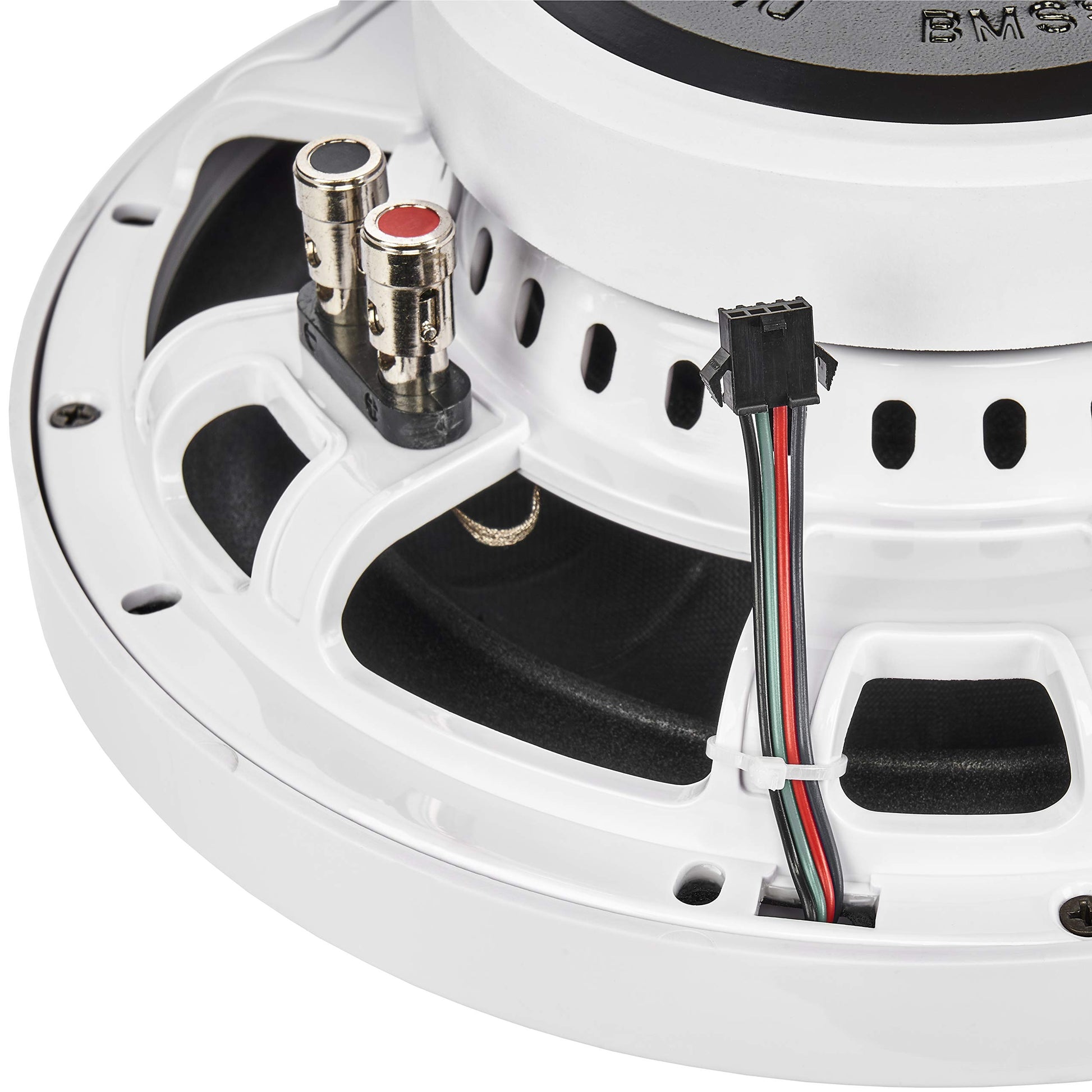 BELVA BMSS10RW 800W Peak (400W RMS) Subwoofer marino poco profundo de 10 pulgadas con iluminación LED multicolor para barcos/ATV/UTV/SxS/Powersport