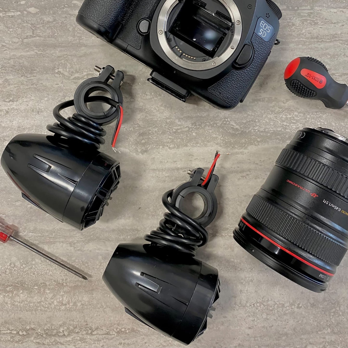 Altavoces Todoterreno PyleUsa Negro Impermeables de 2.25 Pulgadas Rango Completo para Motocicleta