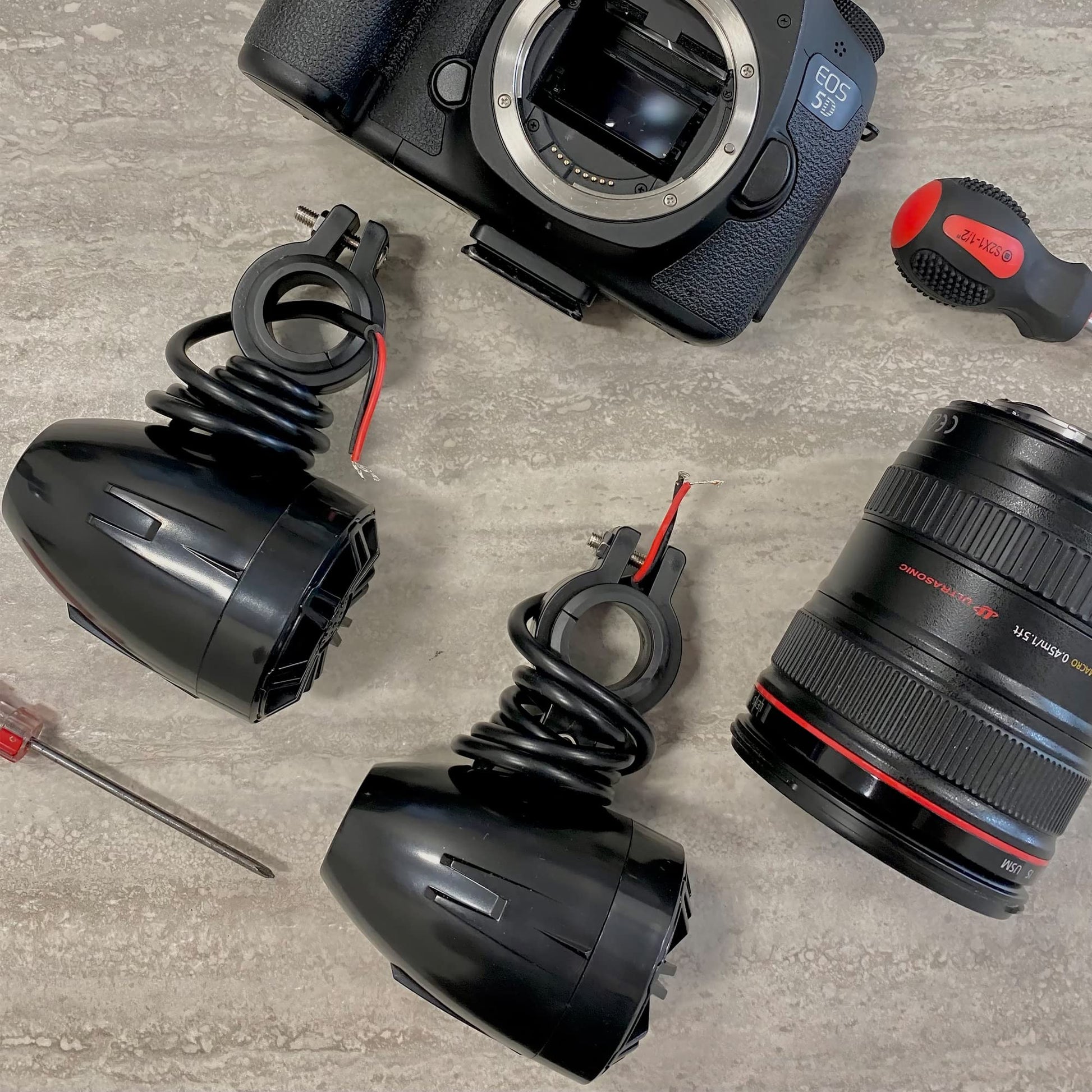 Altavoces Todoterreno PyleUsa Negro Impermeables de 2.25 Pulgadas Rango Completo para Motocicleta