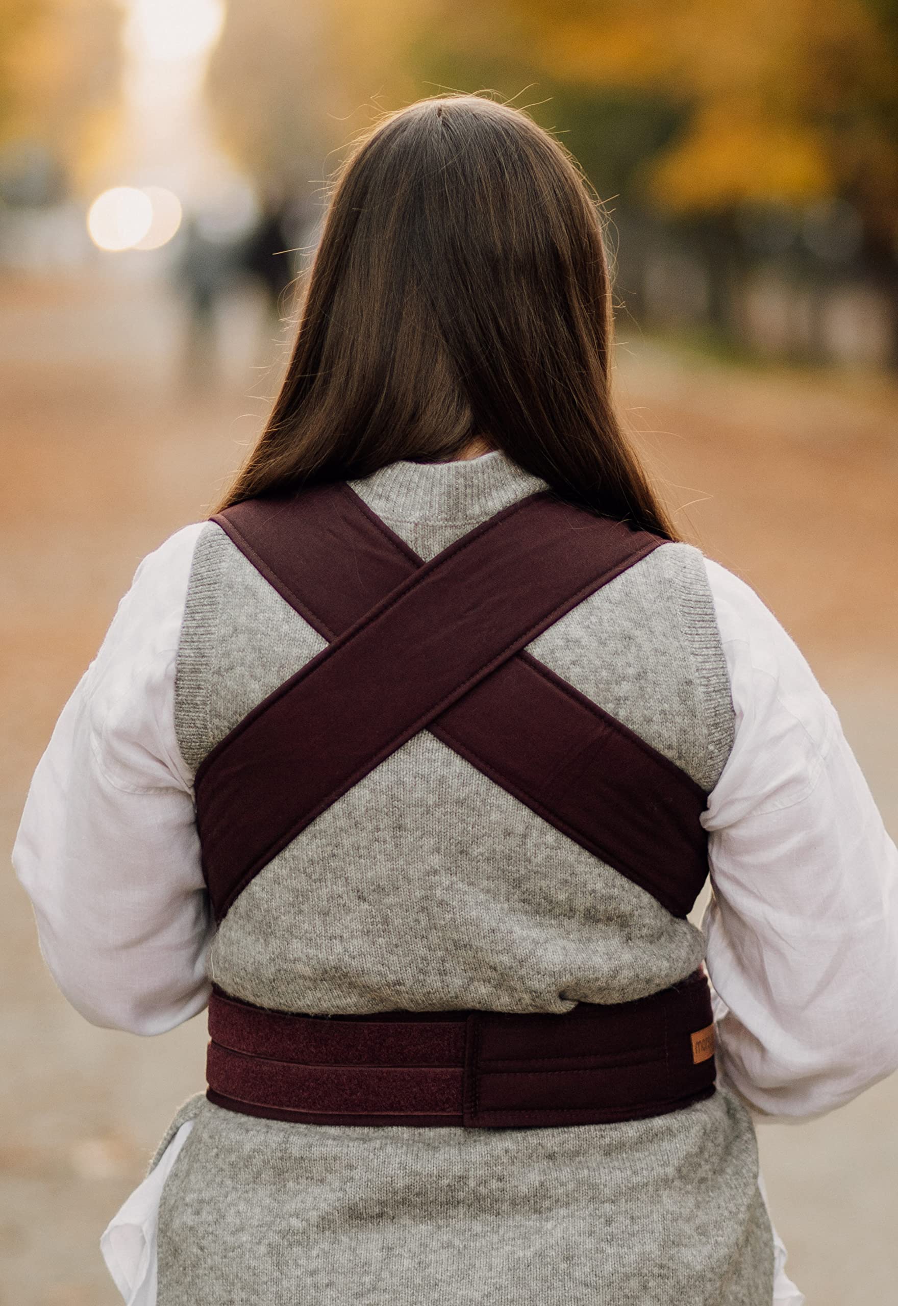 Portabebés Marsupi Classic Berry Algodón Orgánico Ajustable 2 Posiciones Talla SM