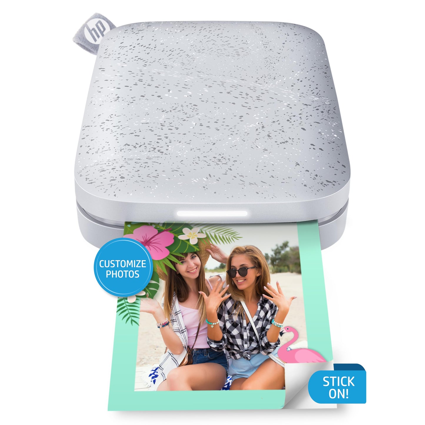 HP Sprocket Portable 2x3 Instant Photo Printer (Luna Pearl) Starter Bundle