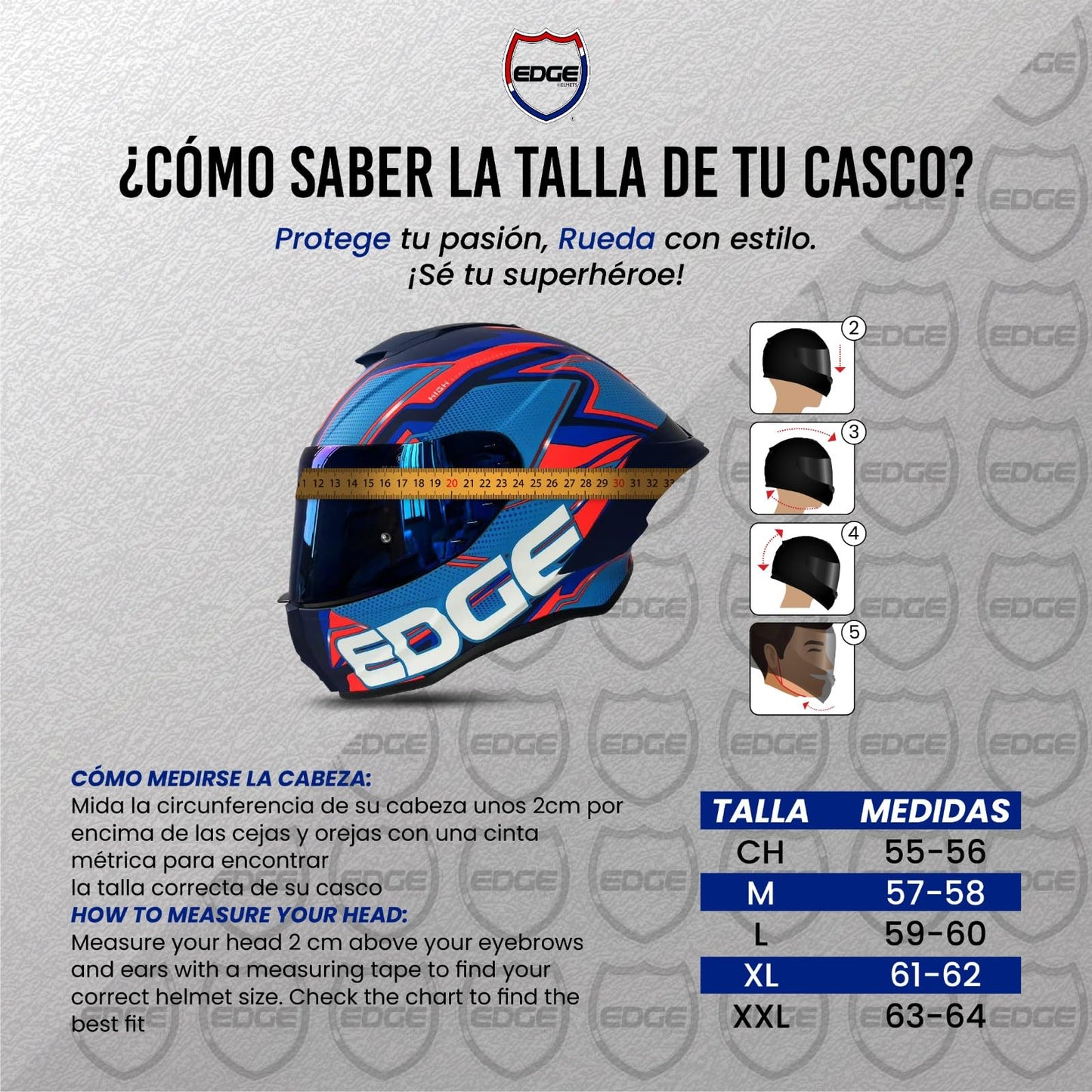 Casco Abatible EDGE Motorcycle Parts Pilot Strike Morado Brillante M