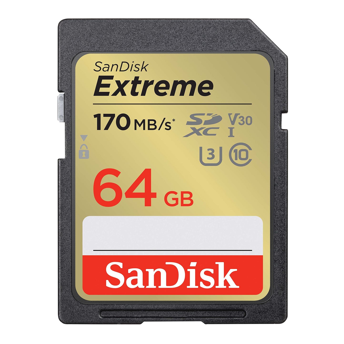 Tarjeta de Memoria SanDisk Extreme 64 GB Transferencia Rápida Impermeable y Resistente para 4K UHD