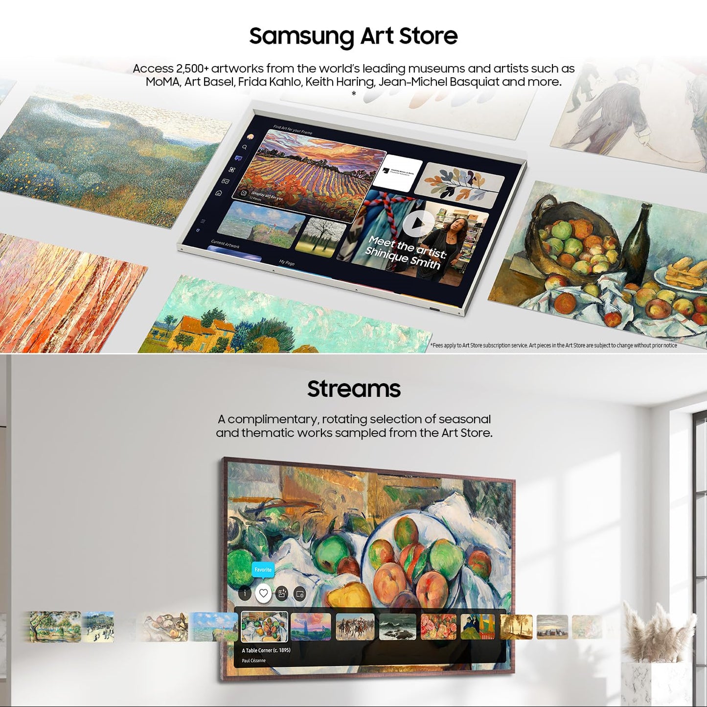 Samsung 55-Inch Class QLED 4K LS03D The Frame Series Quantum HDR Smart TV con Dolby Atmos, modo artístico, antirreflejo, marco personalizable, montaje de pared delgado con Alexa incorporado (QN55LS03D