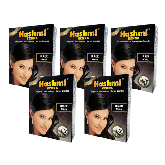 Tinte de Cabello Negro Hashmi Henna Natural sin Maltratar
