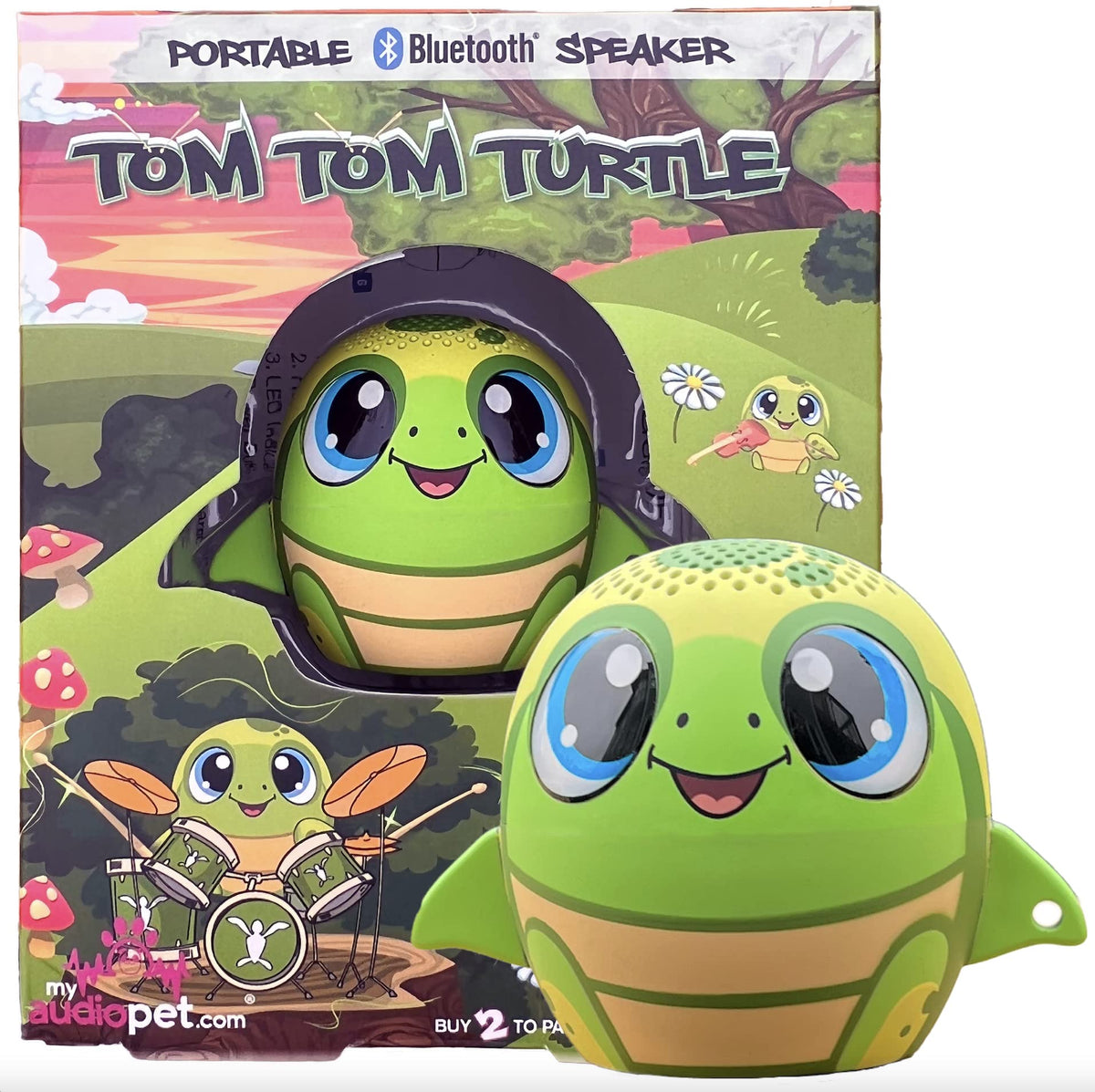 Altavoz Inalámbrico TWS Mini My Audio Pet Tortuga para Niños y Todas las Edades