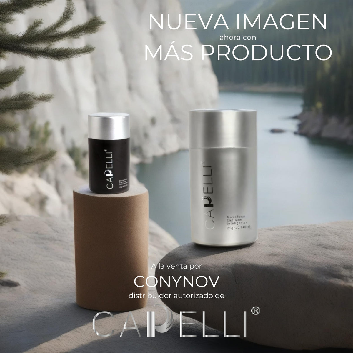 Fibras Capilares Capelli Castaño Claro Polvo para Calvicie y Alopecia