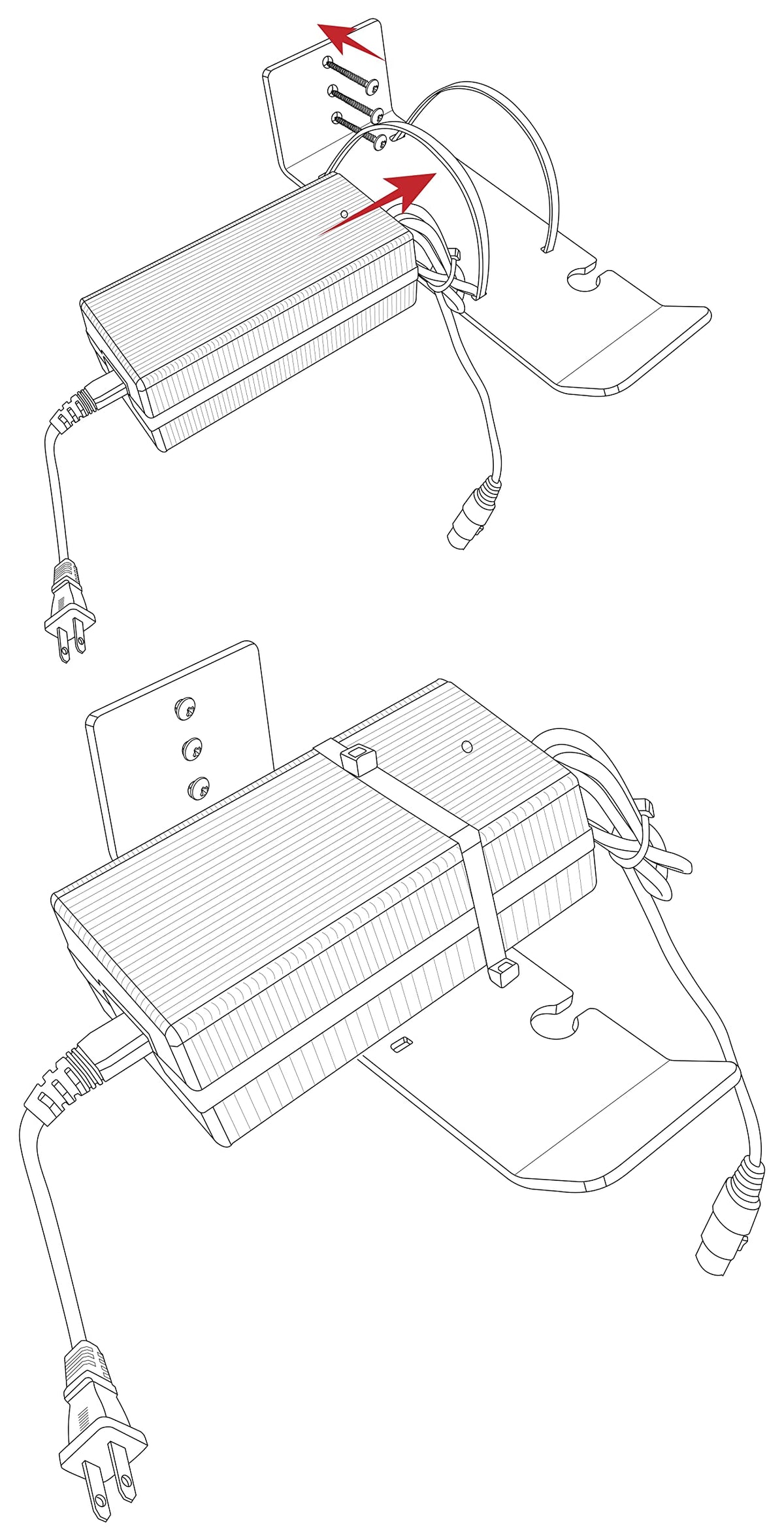 Estación de Carga DIYE Negro Acero 1/8 para Onewheel V1 y XR