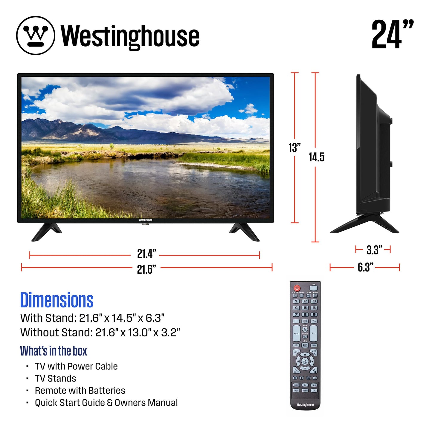 Televisor Westinghouse HD 24 Pulgadas