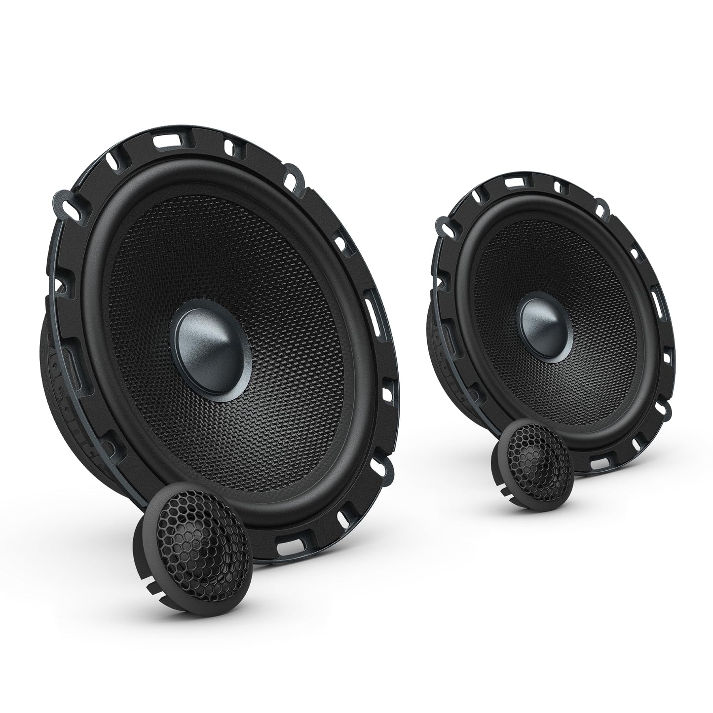 AudioControl Altitude Series 6.5 pulgadas - Juego de altavoces para coche (par) con tweeters de 1 pulgada, 100 W RMS, 4 ohmios, fácil instalación, cruzado, altavoces compactos para puerta trasera