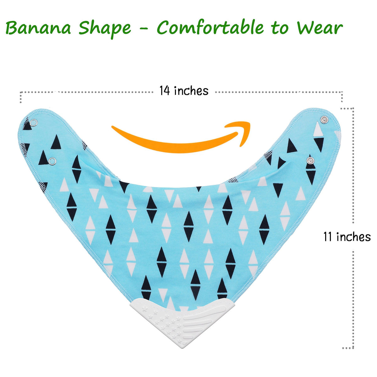 Baberos de dentición para bebé Bandana Drool con silicona sin BPA para niños y niñas, bebés y niños por Giftty (5 unidades), Multioloured, One Size fit from 3-48 months