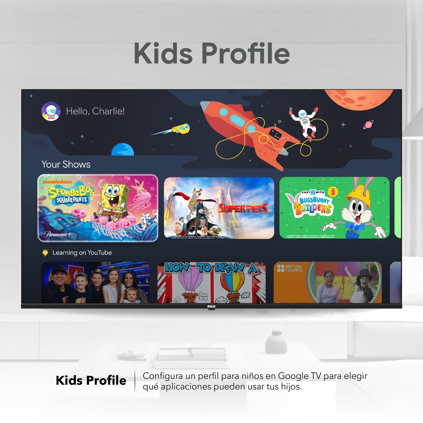 RCA Pantalla de 65" MultiTuner HD TV GoogleTV Operating System 2025 - Modelo R65M-U4G