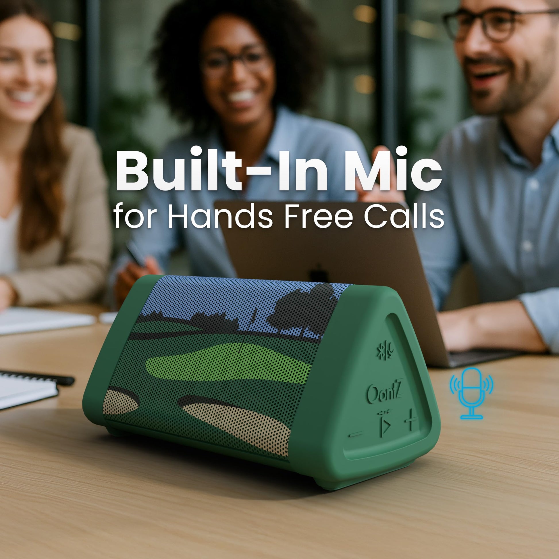 Oontz - Altavoz Bluetooth portátil de Golf con ángulo 3 Mejorado, Sonido de 5.0-10 W, batería de 14 Horas, Alcance inalámbrico de 100 pies, IPX5 Resistente al Agua, Altavoz pequeño económico para