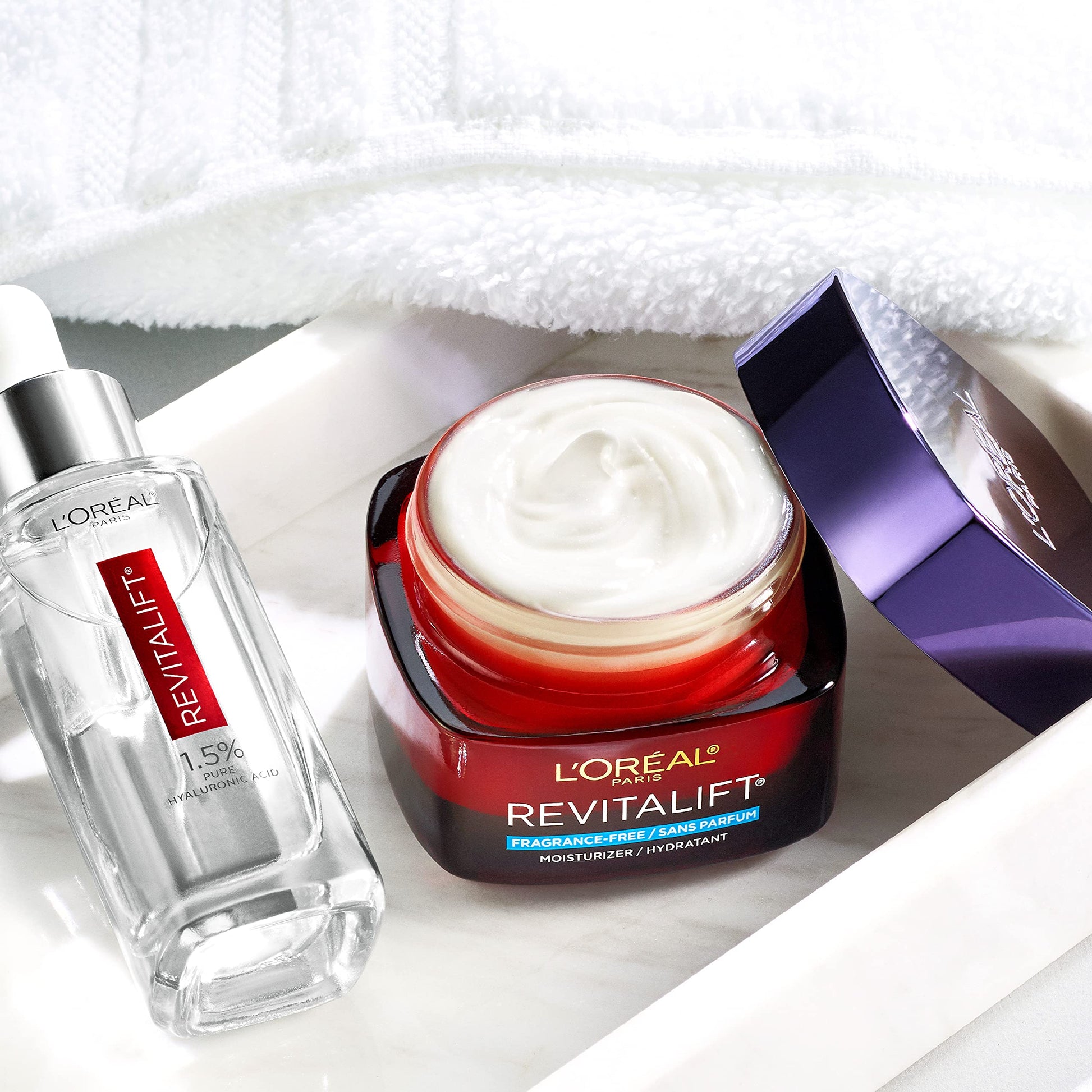 Face Moisturizer By L’Oreal Paris Skin Care I Revitalift Triple Power Fragrance Free Face Cream With Pro Retinol, Hyaluronic Acid & Vitamin C I 2.55 Oz