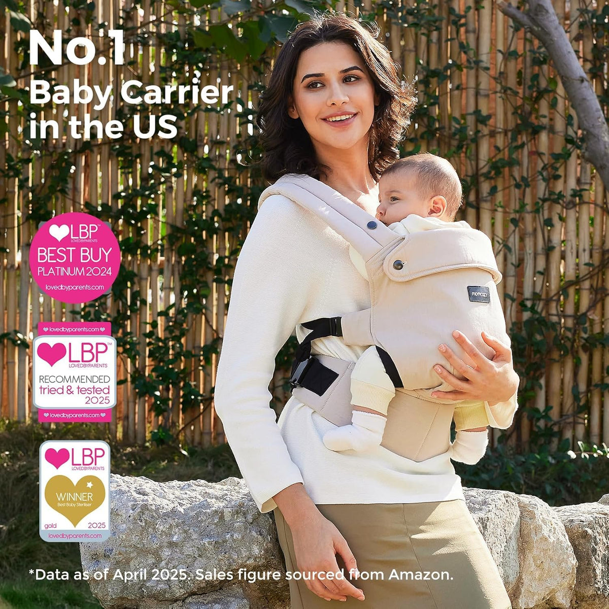 Momcozy Portabebés, Capacidad de Peso de 3,2 kg a 20,4 kg
