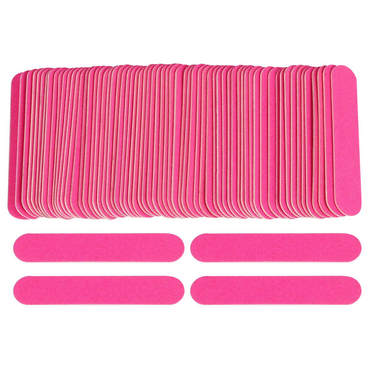 Tbestmax - 200 limas de uñas desechables (8,6 cm, doble cara, para herramientas de uña, grano 150)