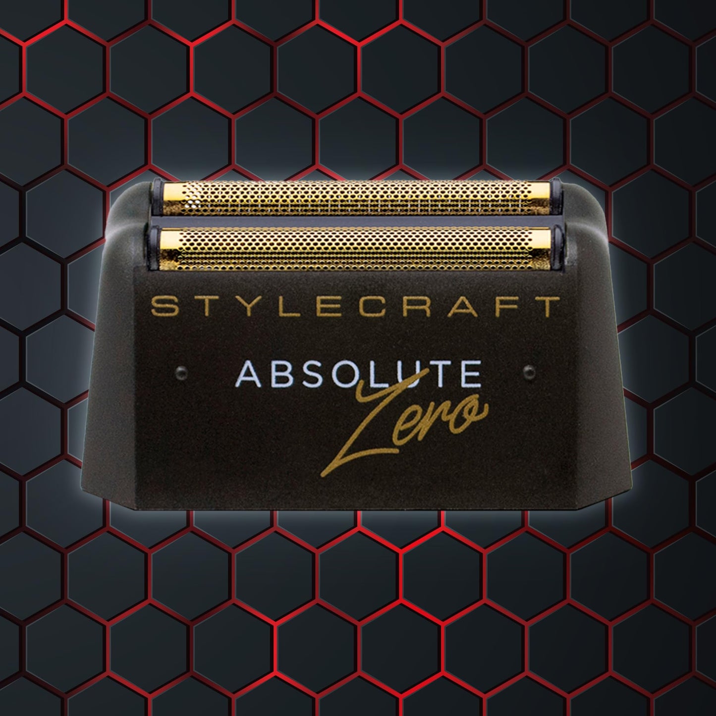 Stylecraft Cabezal de repuesto de lámina de titanio dorado StyleCraft con dos cuchillas Echo para afeitadora Absolute Zero para hombre
