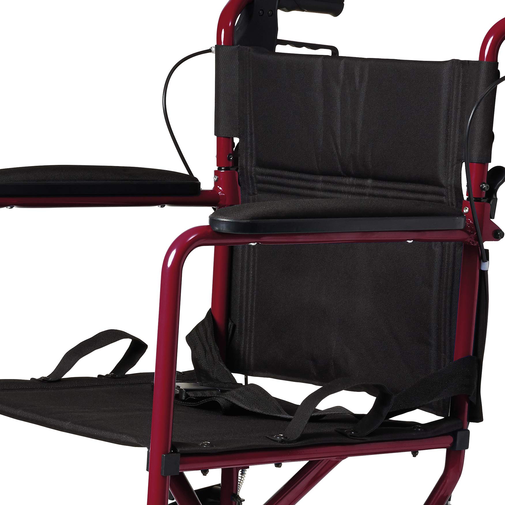 Silla de Ruedas Medline Rojo con Freno de Mano para Adultos