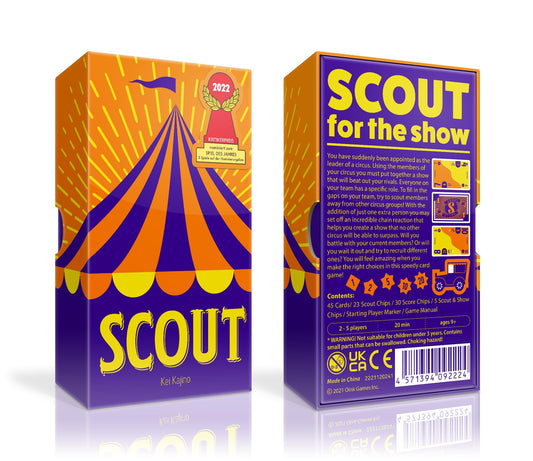 Juego de Cartas Oink Games Scout estratégico portátil