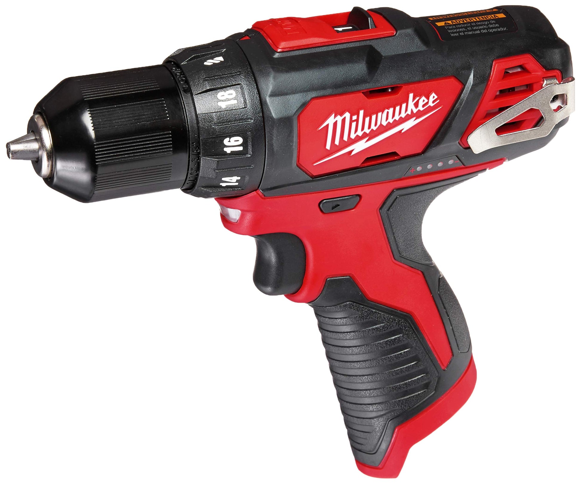 Milwaukee M4 2407-22 Taladro Atornillador Inal 3/8" 12 V 450-1500 Rpm 250 In/Lb Inal 2 Bat M12 Cp1.5 Carg Bolsa