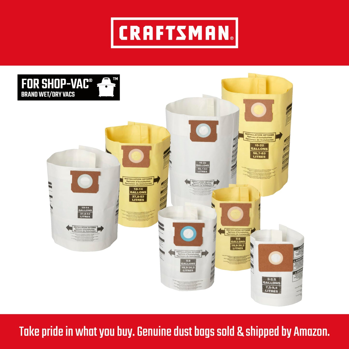 CRAFTSMAN CMXZVBE38765 - Filtro de aspiradora de repuesto para aspiradora de espuma y secado húmedo, lavable y reutilizable, filtro de aplicación húmeda para la mayoría de aspiradoras de tienda de