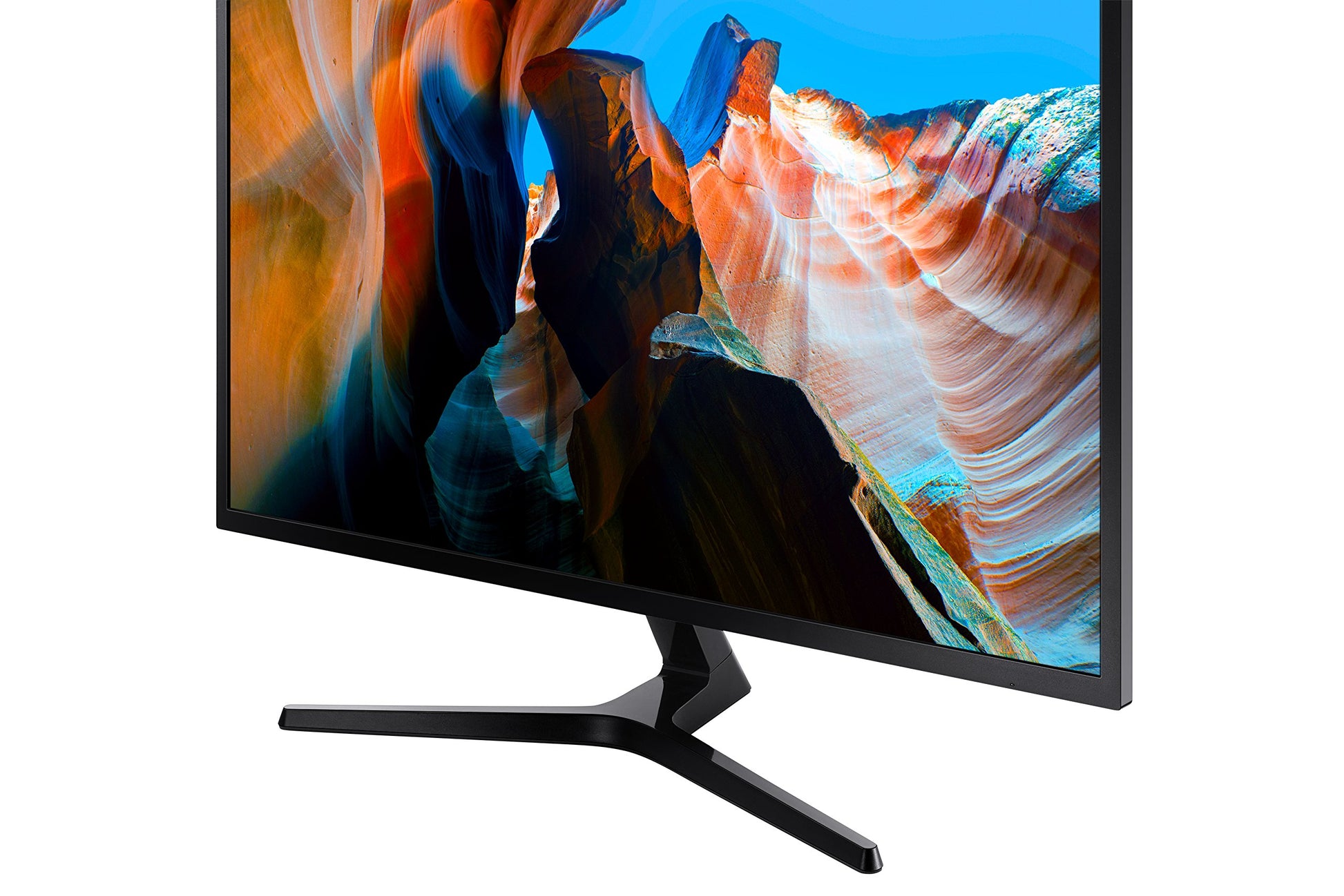 SAMSUNG Monitor UJ59 4K de 32 pulgadas (LU32J590UQNXZA) - UHD, 3840 x 2160p, 60hz, 4ms, monitor dual, monitor de laptop, soporte de monitor/elevador/montaje compatible con AMD FreeSync, juegos, HDMI, DP, negro